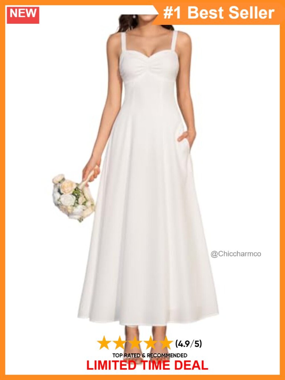 Floral Sweetheart Neck Midi A-Line Dress Sleeveless Wedding Guest